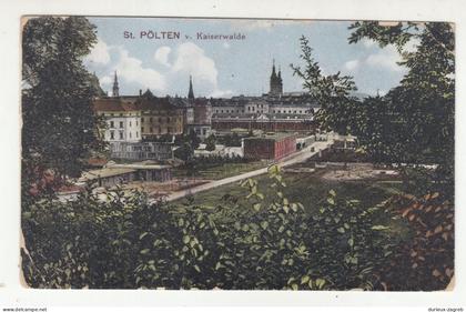 St. Pölten Kaiserwalde old postcard posted 1921 b260115
