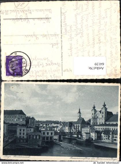 64139,Steyr a.d. Enns Zusammenfluss der Enns und Steyr