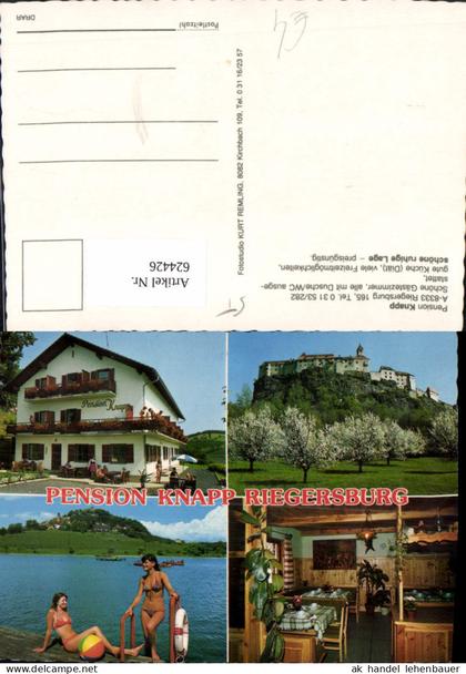 624426,Mehrbild Ak Riegersburg Pension Knapp u. Burg Riegersburg