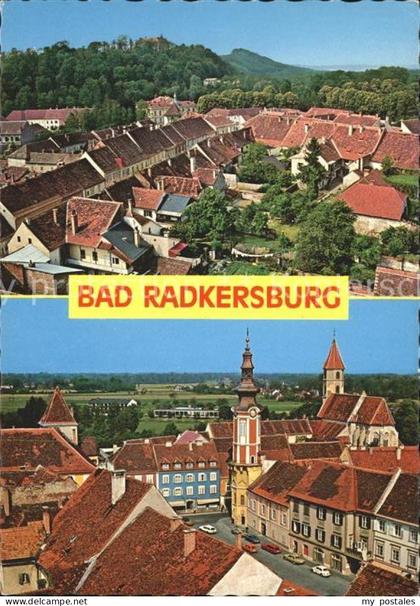 71709035 Bad Radkersburg Blick von Frauenkirche Murgasse Schloss Kurhotel Hauptp