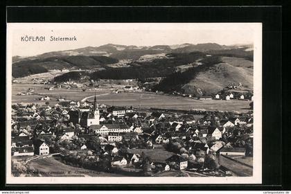 AK Köflach, Ortsansicht aus der Vogelschau