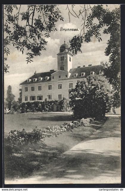 AK Mureck /Stmk., Blick auf das Schloss Brunnsee