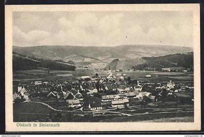 AK Obdach /Steiermark, Panorama mit Kirche