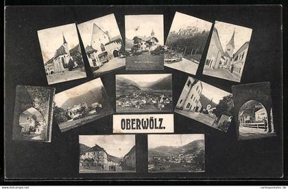 AK Oberwölz, Villa Baumer, Spitalkirche, Strasse Neugasse