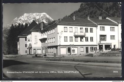 AK Stainach, Strassenpartie mit Grimming