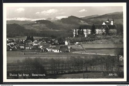 AK Stainz bei Graz, Ortsansicht mit Bergpanorama