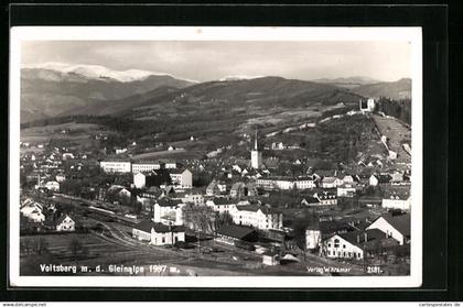 AK Voitsberg, Ortsansicht mit der Gleinalpe