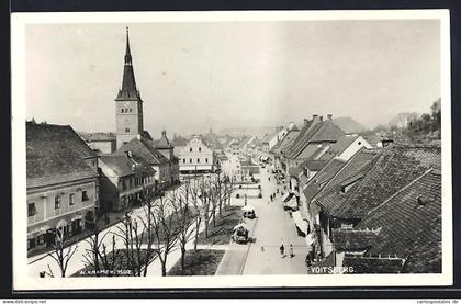 AK Voitsberg, Strassenpartie mit Kirche