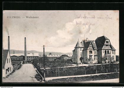AK Zeltweg, Werkshotel und Schornsteine