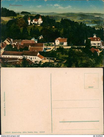 Ansichtskarte Ehrenhausen Ernovž Stadtpartie 1917