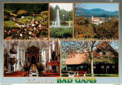 Bad Gams Steiermark AT Panorama Luftbild Sommerfrische Heilquellen Wasserspiele