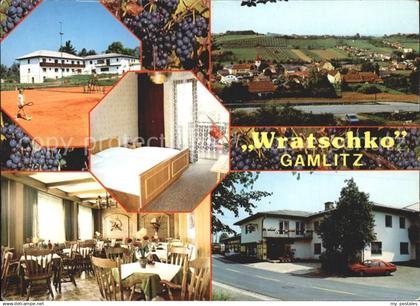 Gamlitz Ortsansicht mit Gasthof Wratschko Tennisplatz