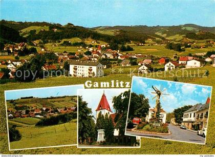 Gamlitz Panorama Kirche Strassenpartie