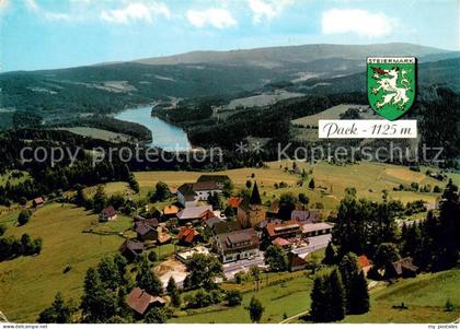 Pack mit Packer Stausee Fliegeraufnahme
