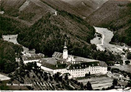 Stift Rein Kloster Steiermark AT Stift-Rein Kloster Stiftskirche Luftaufnahme Wa