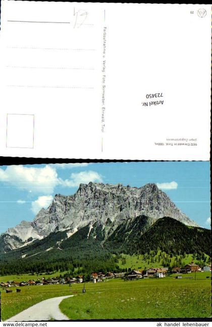 723450 Ehrwald Zugspitzmassiv Gemeinde Ehrwald Bez. Reutte