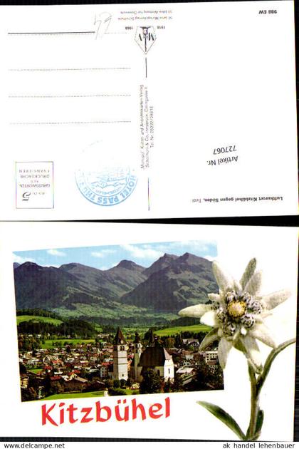 727067 Kitzbühel gegen Süden Kitzbühel Edelweiß Bez. Kitzbühel