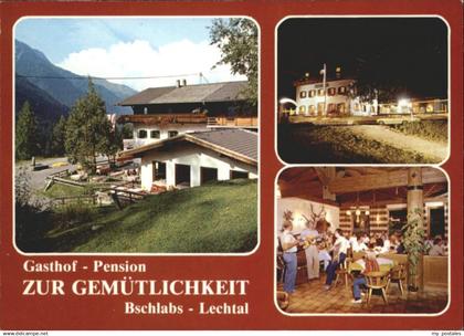 Bschlabs Lechtal Tirol Gasthof Pension zur Gemuetlichkeit