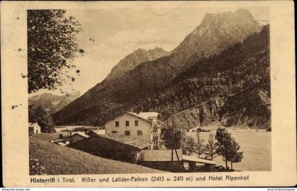 CPA Hinterriß Vomp in Tirol, Risser und Lalider Falken, Hotel Alpenhof