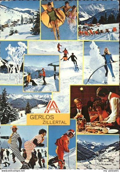 Gerlos Zillertal Skifahrer
