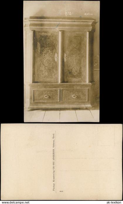 Innergschlöß-Matrei in Osttirol Historischer Schrank Fotokarte 1910