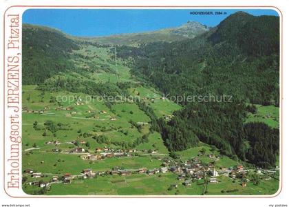 Jerzens Pitztal Tirol AT Hochzeiger Pitztal Fliegeraufnahme Dorf Bergwiesen Sess