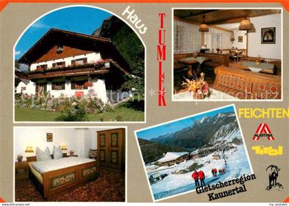 Kaunertal Pension Tumler Gaststube Zimmer Panorama