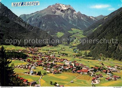 Mayrhofen Zillertal Fliegeraufnahme mit Gruenberg