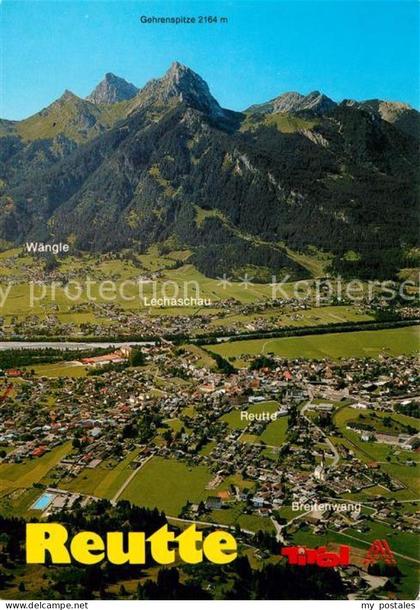 Reutte Tirol mit Waengle Lechaschau Reutte Breitenwang und Gehrenspitze