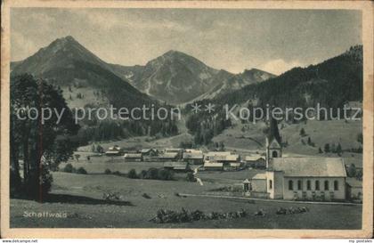 Schattwald Gesamtansicht mit Alpen