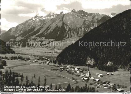 Stockach Lechtal Tirol AT im Lechtal mit Holzgau und Hohes Licht