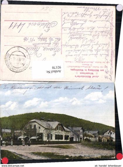 92170,Weidlingau Hadersdorf Gasthaus Winzerhaus Mühlberg