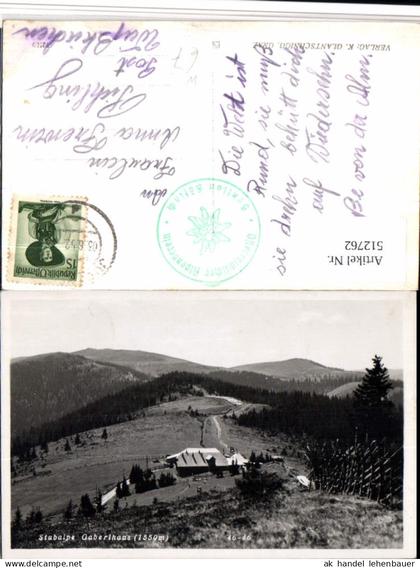 512762,Stubalpe Gaberlhaus Berghütte b. Salla Köflach
