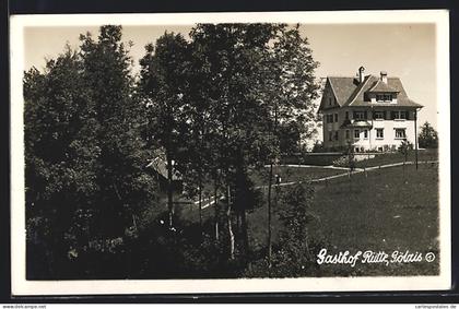 AK Götzis, Gasthaus Rütte mit Anlagen