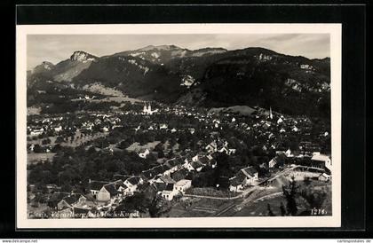 AK Götzis, Ortsansicht aus der Vogelschau