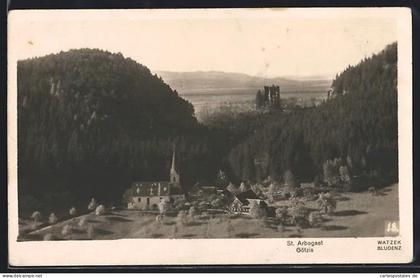 AK St. Arbogast, Götzis, Teilansicht mit Kirche