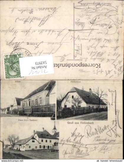 751618 tolle AK Hollenbach b. Waidhofen an der Thaya Bahpost Schwarzenau Zlabings