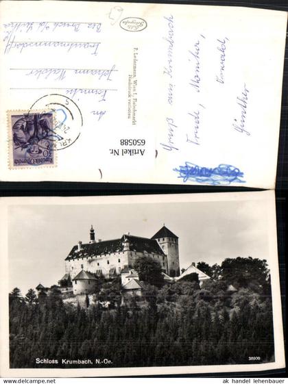650588,Foto Ak Krumbach Schloss Krumbach