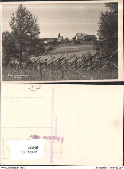 194881,Foto Ak Pack a. d. Packstrasse Holzzaun i. Vordergrund Edelschrott Preitenegg