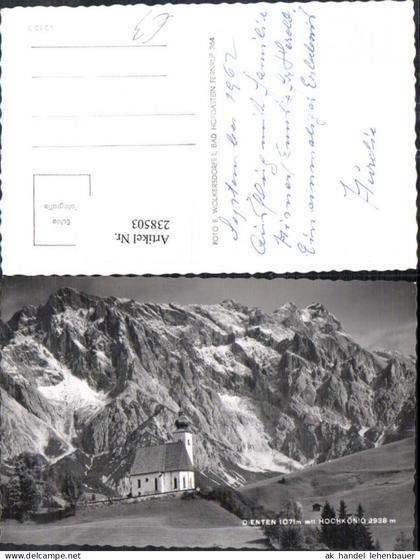 238503,Dienten Kirche m. Hochkönig Bergkulisse