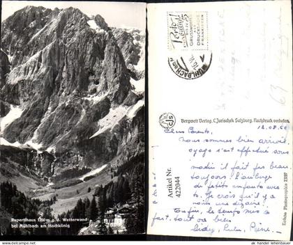 422044,Rupertihaus Berghütte geg. Wetterwand b. Mühlbach am Hochkönig Bergkulisse