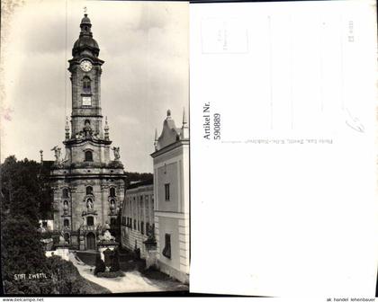 590889,Foto Ak Zwettl Stift Zwettl Kirche