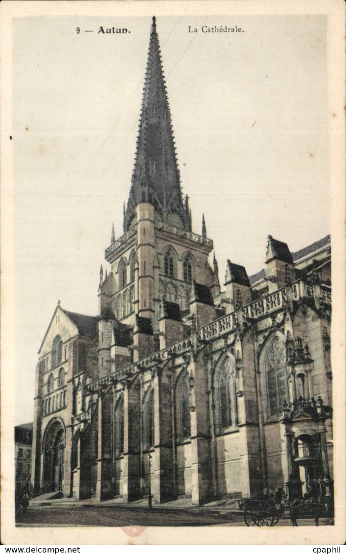 Autun CPA La cathedrale