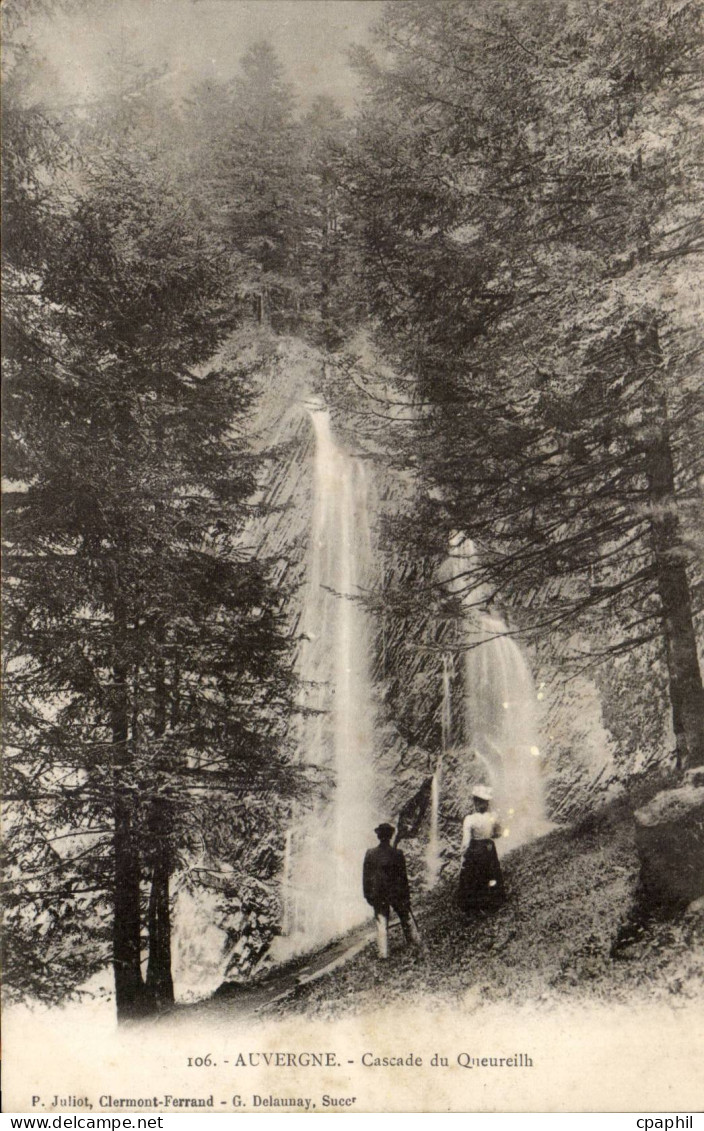 Auvergne - Cascade du Queureilh - CPA