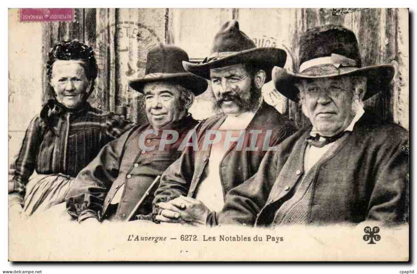 Auvergne - Les Notables du Pays - CPA