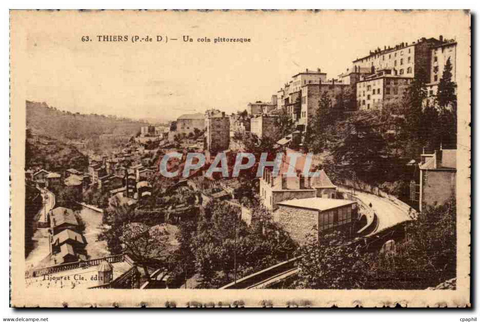 Auvergne Thiers Un coin pittoresque