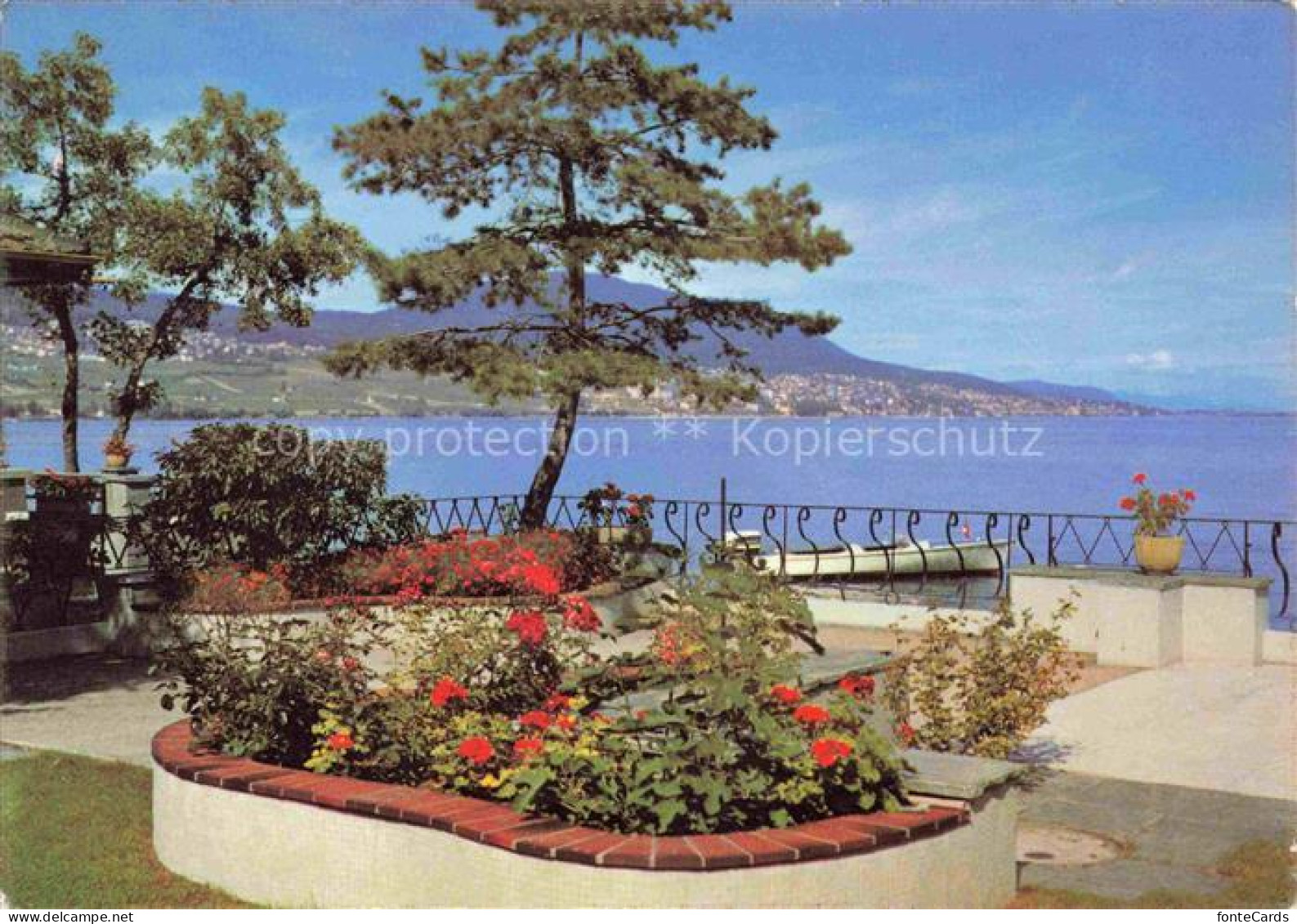 Auvernier Boudry NE Uferpromenade am Neuenburgersee