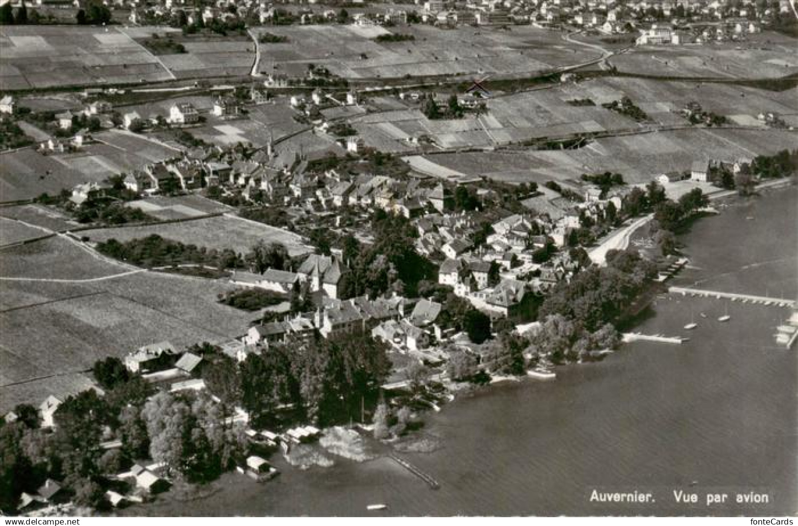 Auvernier NE Vue par avion