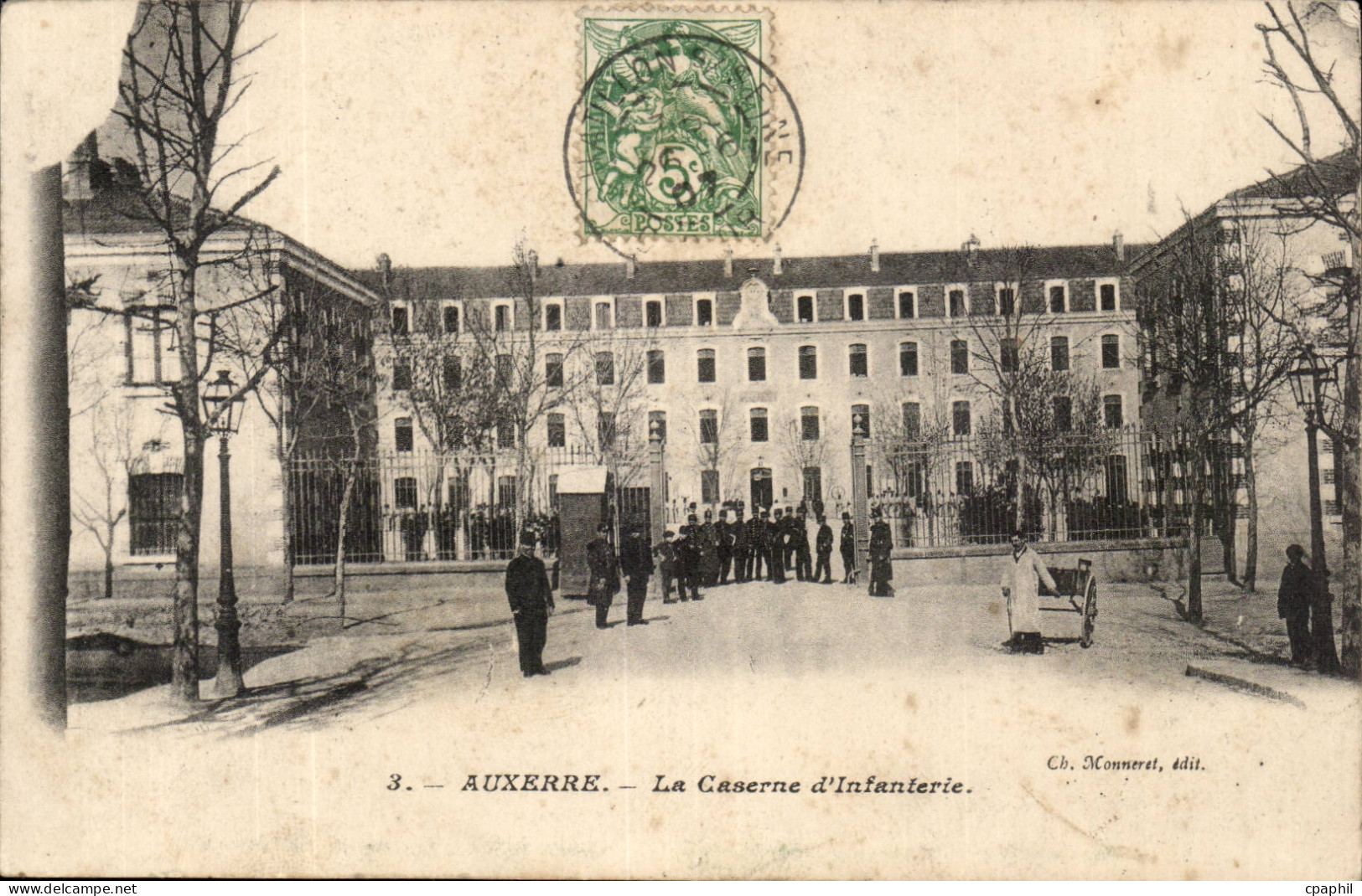 Auxerre CPA Caserne d'infanterie