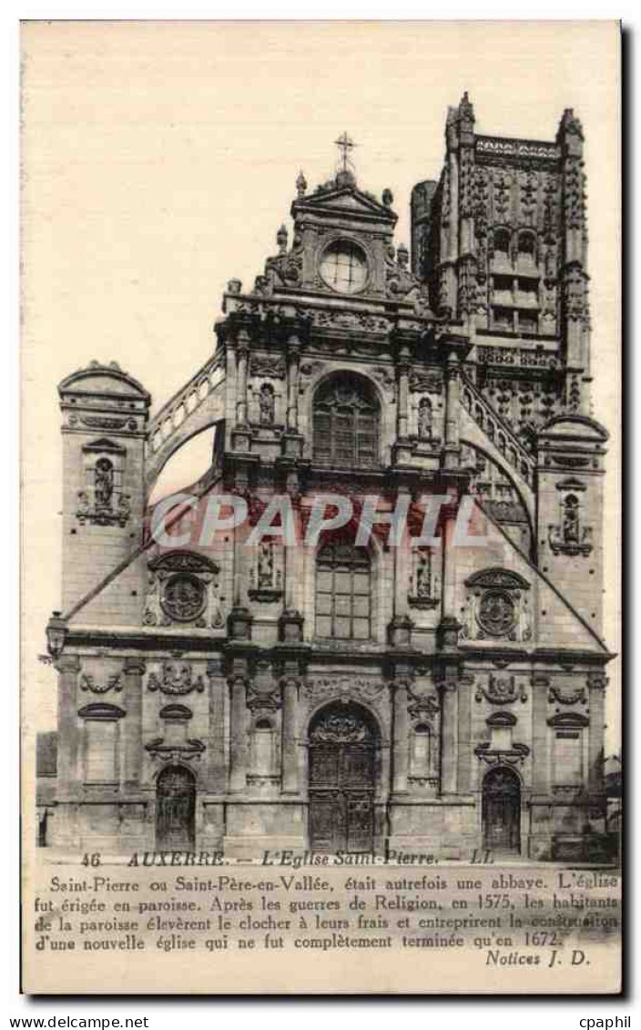 Auxerre CPA Eglise Saint Pierre